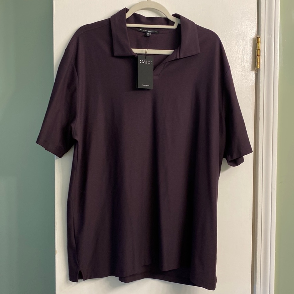 Robert Barakett polo shirt XXL Color: Elderberry NWT
